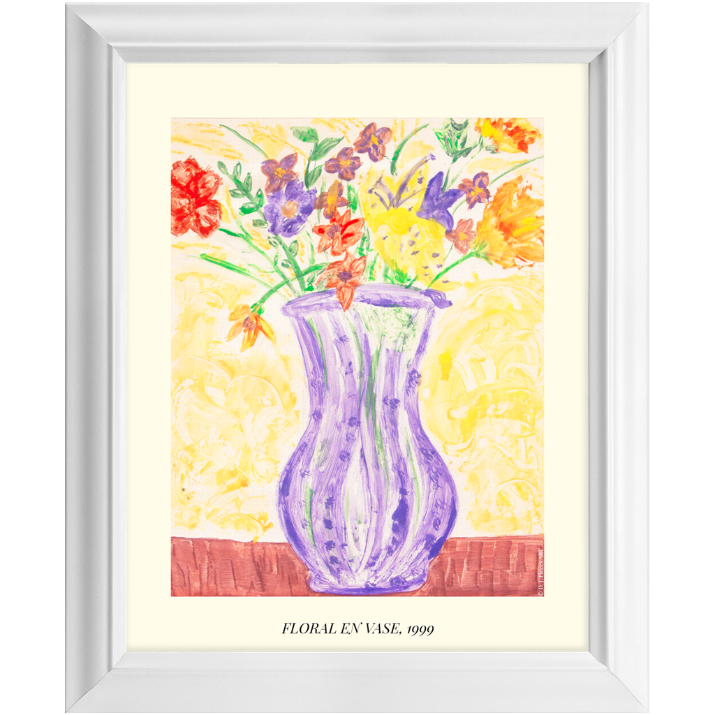 "Floral En Vase" Framed Print