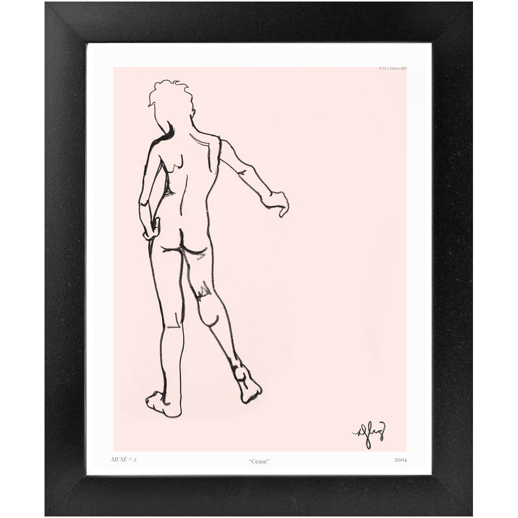 "Cease" Framed Print