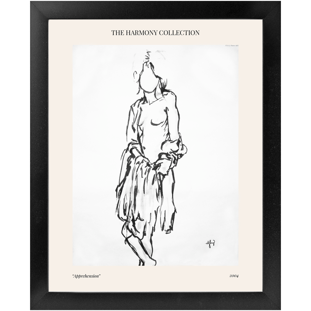 "Apprehension" Framed Print