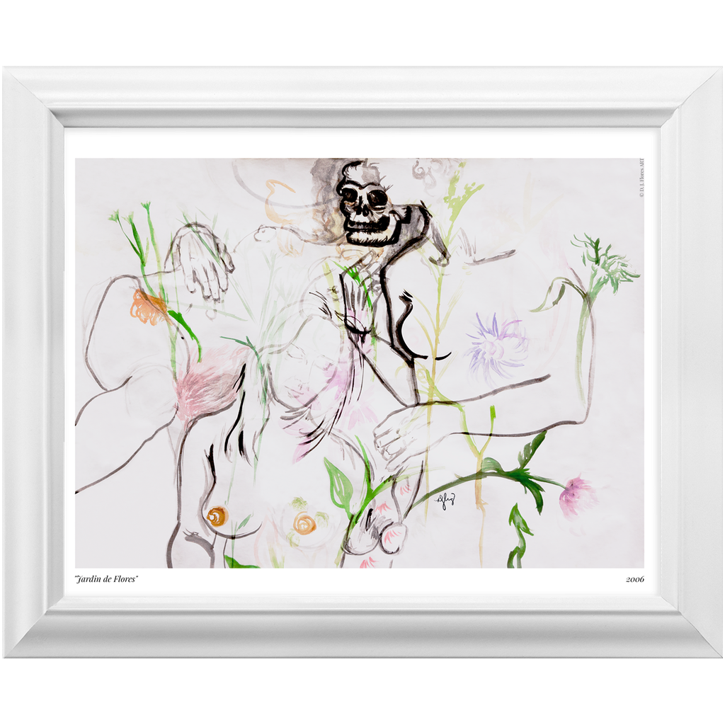 "Jardin de Flores" Framed Print