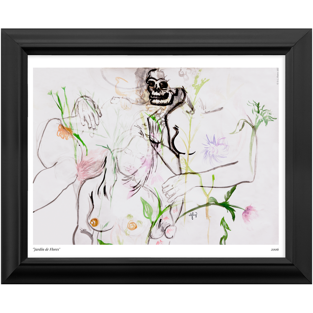 "Jardin de Flores" Framed Print