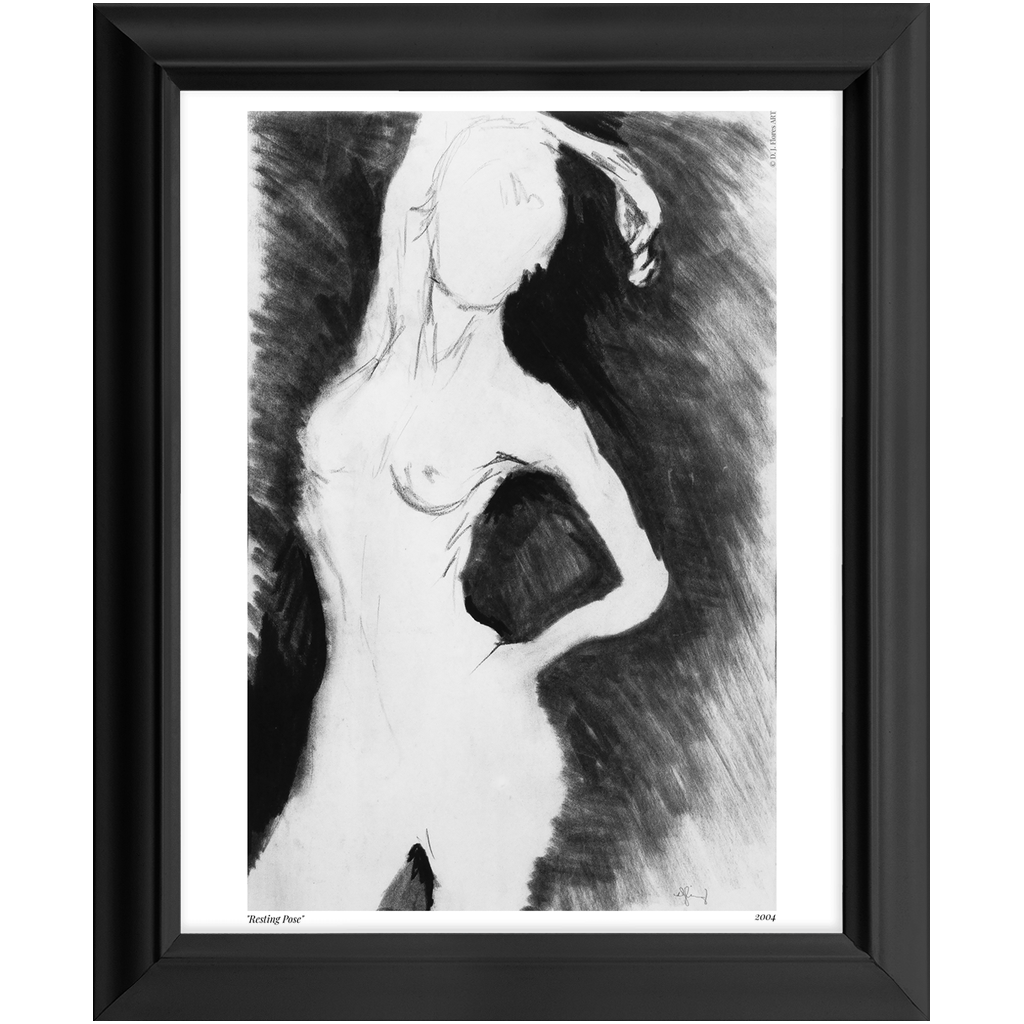 "Resting Pose" Framed Print