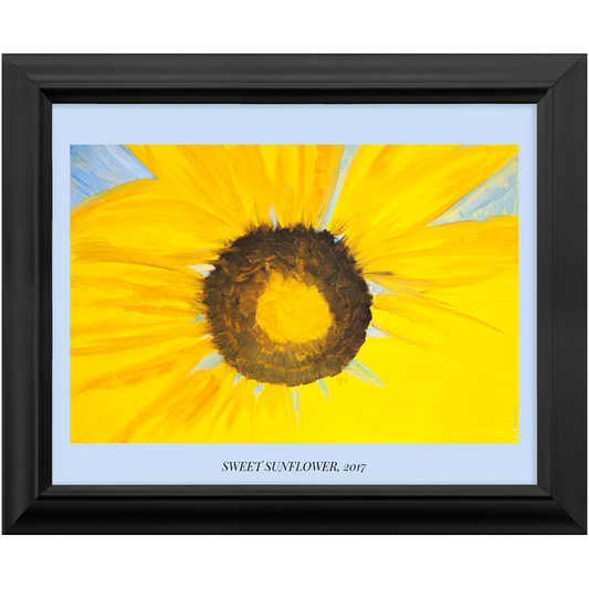 "Sweet Sunflower" Framed Print