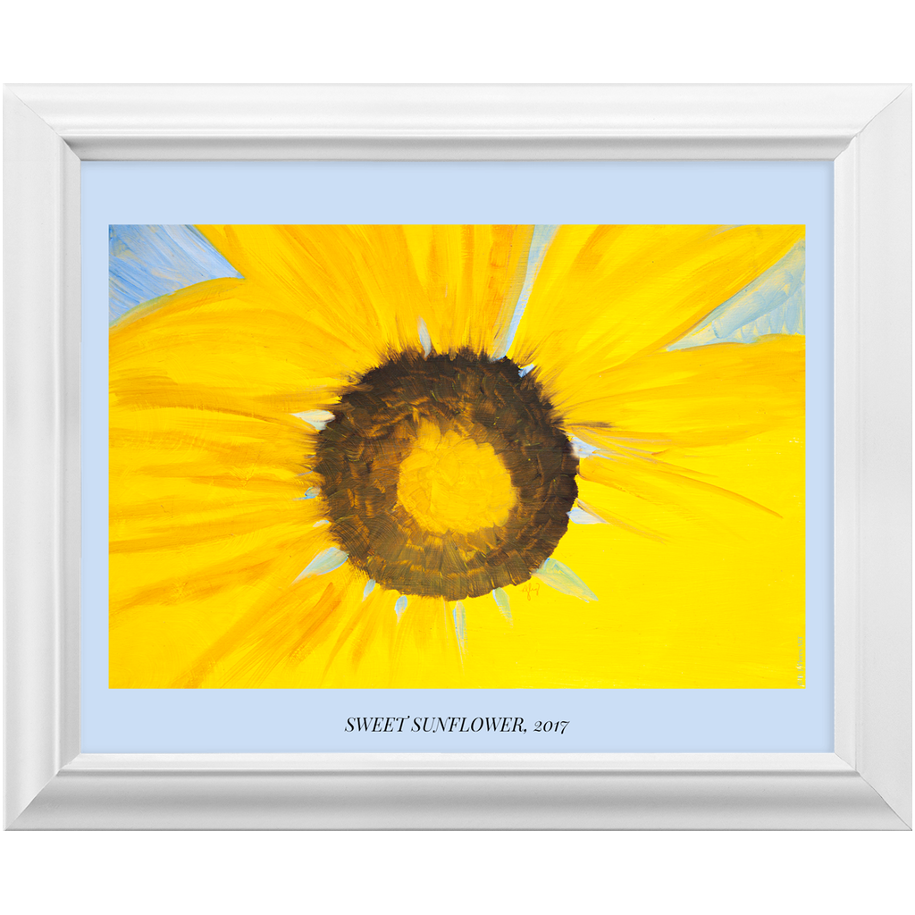 "Sweet Sunflower" Framed Print