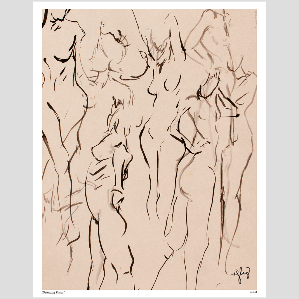 The Art School Collection | "Dancing Poses"Print