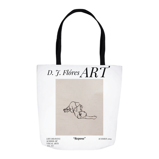 Art School Collection Tote Bags | "Repose" Vintage Poster